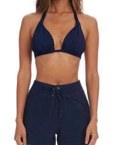 La Blanca Island Goddess Halter Triangle Top Tops