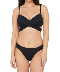 La Blanca Island Goddess Wrap Underwire Push Up Top