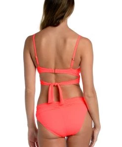 La Blanca Island Goddess Wrap Underwire Push-Up Top Tops