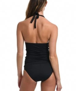 La Blanca Tops Island Goddess Halter Tankini Top