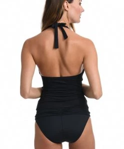 La Blanca Tops Island Goddess Halter Tankini Top