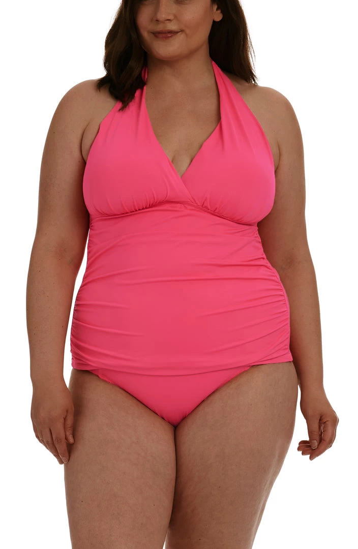 La Blanca Island Goddess Halter Tankini Top