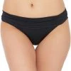 La Blanca Island Goddess Shirred Band Hipster Bottom Bottoms