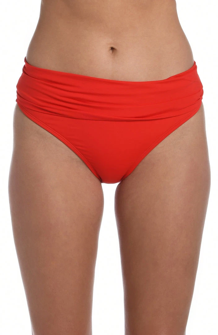 La Blanca Island Goddess Shirred Band Hipster Bottom