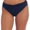 La Blanca Island Goddess Shirred Band Hipster Bottom Bottoms