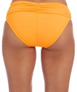 La Blanca Island Goddess Shirred Band Hipster Bottom Bottoms