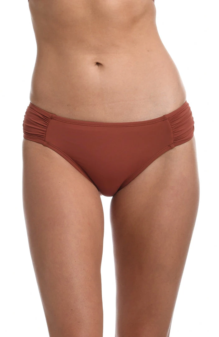 La Blanca Island Goddess Side Shirred Hipster Bottom