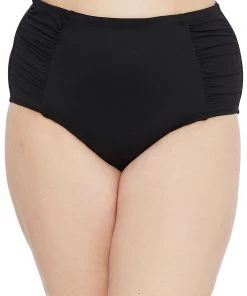 La Blanca Island Goddess Side Shirred High Waist Bottom