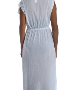 La Blanca Cover Ups Island Fare Tie Front Mid Length Dress