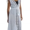 La Blanca Cover Ups Island Fare Tie Front Mid Length Dress