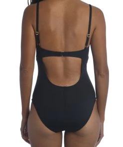 La Blanca Island Goddess Twist Keyhole Push Up One Piece One-Piece