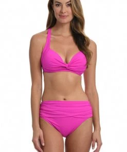 La Blanca Island Goddess Twist Front Crossback Top