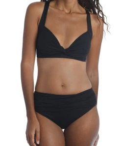 La Blanca Island Goddess Twist Front Crossback Top