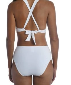 La Blanca Island Goddess Twist Front Crossback Top