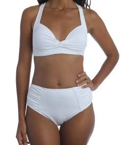 La Blanca Island Goddess Twist Front Crossback Top
