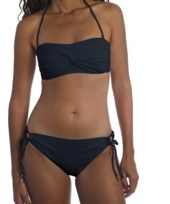 La Blanca Island Goddess Knot Twist Bandeau Top