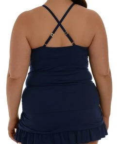 La Blanca Island Goddess High Neck Keyhole Tankini Top Tops