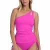 La Blanca Island Goddess One Shoulder Keyhole Tankini Top Tops