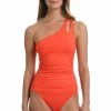 La Blanca Tops Island Goddess One Shoulder Keyhole Tankini Top
