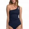 La Blanca Island Goddess One Shoulder Keyhole Tankini Top