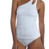 La Blanca Tops Island Goddess One Shoulder Keyhole Tankini Top