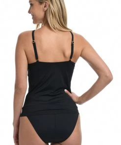 La Blanca Island Goddess Keyhole Tankini Top Tops