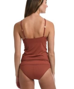 La Blanca Island Goddess Keyhole Tankini Top Tops