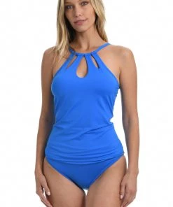 La Blanca Island Goddess Keyhole Tankini Top Tops
