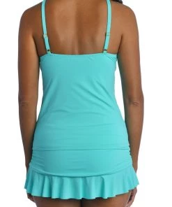 La Blanca Tops Island Goddess Keyhole Tankini Top