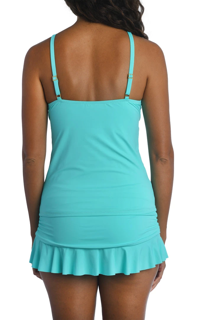 La Blanca Tops Island Goddess Keyhole Tankini Top