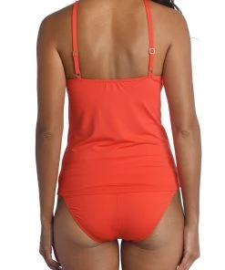 La Blanca Island Goddess Keyhole Tankini Top