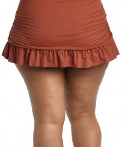 La Blanca Island Goddess Ruffle Skirted Bottom