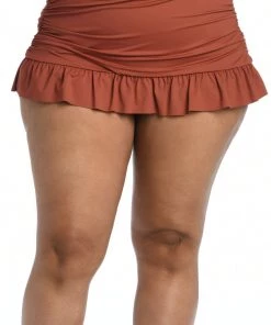 La Blanca Island Goddess Ruffle Skirted Bottom