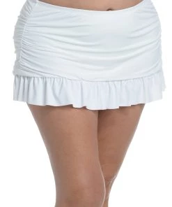 La Blanca Island Goddess Ruffle Skirted Bottom