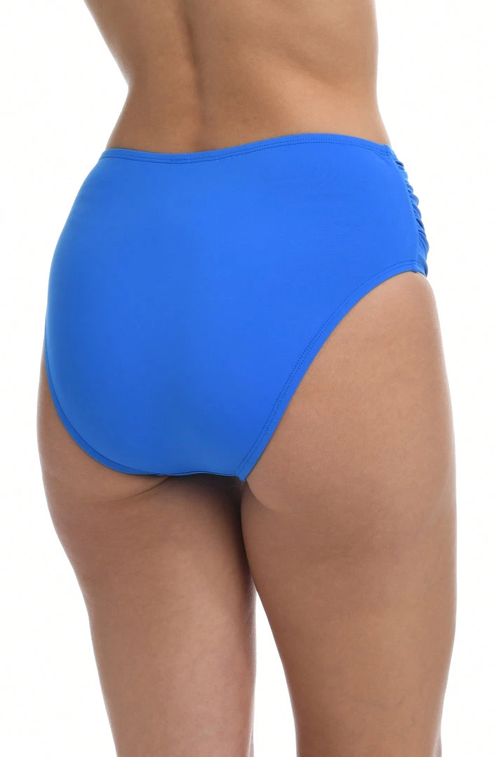 La Blanca Island Goddess Side Shirred High Waist Bottom