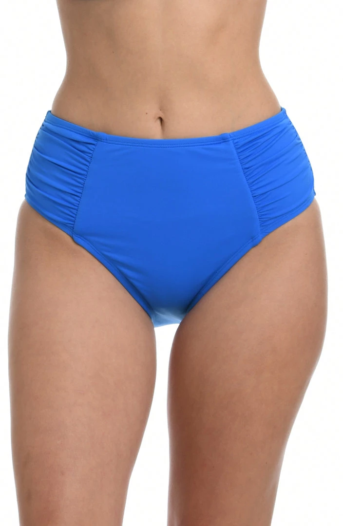 La Blanca Island Goddess Side Shirred High Waist Bottom