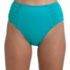 La Blanca Island Goddess Side Shirred High Waist Bottom Bottoms