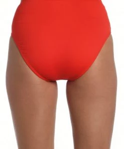 La Blanca Island Goddess Side Shirred High-Waist Bottom