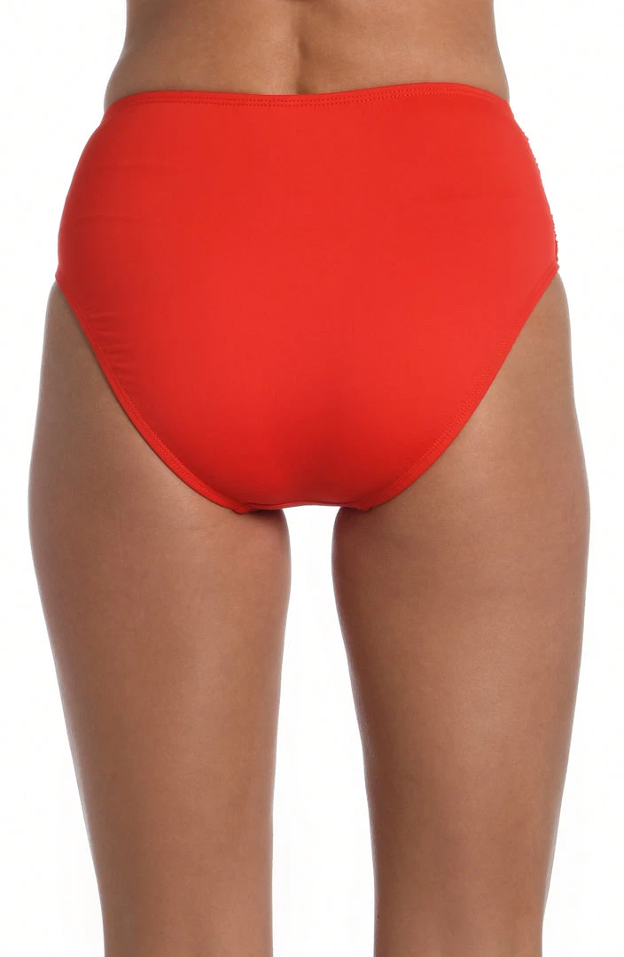 La Blanca Island Goddess Side Shirred High-Waist Bottom