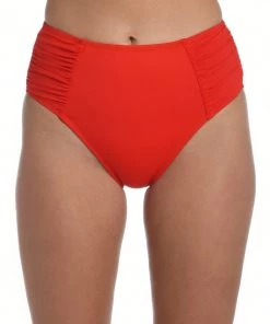 La Blanca Island Goddess Side Shirred High-Waist Bottom