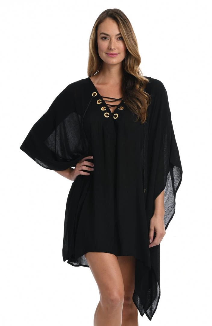 La Blanca Capri Lace Front Caftan Dress