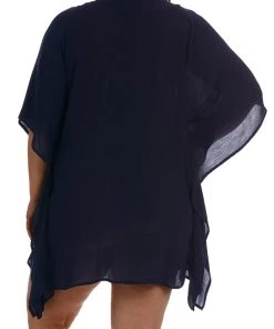 La Blanca Capri Lace Front Caftan Dress Cover Ups