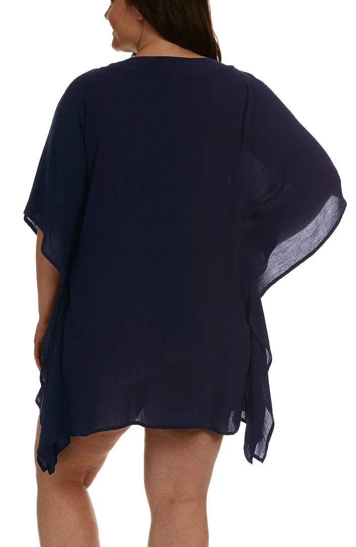 La Blanca Capri Lace Front Caftan Dress Cover Ups