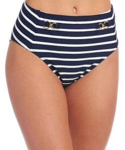 La Blanca Bottoms Capri Stripe High Waist Bottom