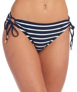 La Blanca Capri Stripe Side Tie Hipster Bottom