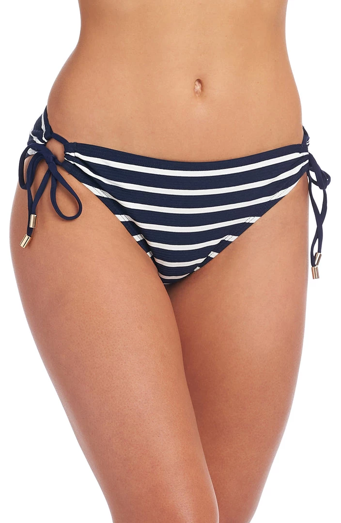 La Blanca Capri Stripe Side Tie Hipster Bottom