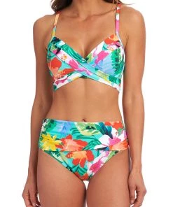 La Blanca Tropea Breeze Wrap Underwire Push Up Top Tops