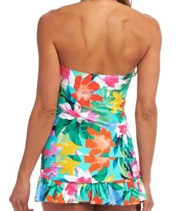 La Blanca Tropea Breeze Bandeau Tankini Top