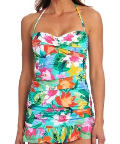 La Blanca Tropea Breeze Bandeau Tankini Top