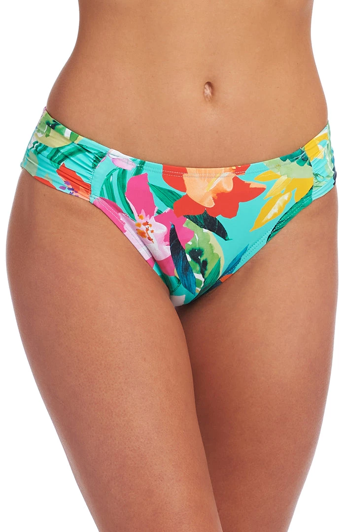 La Blanca Tropea Breeze Side Shirred Hipster Bottom